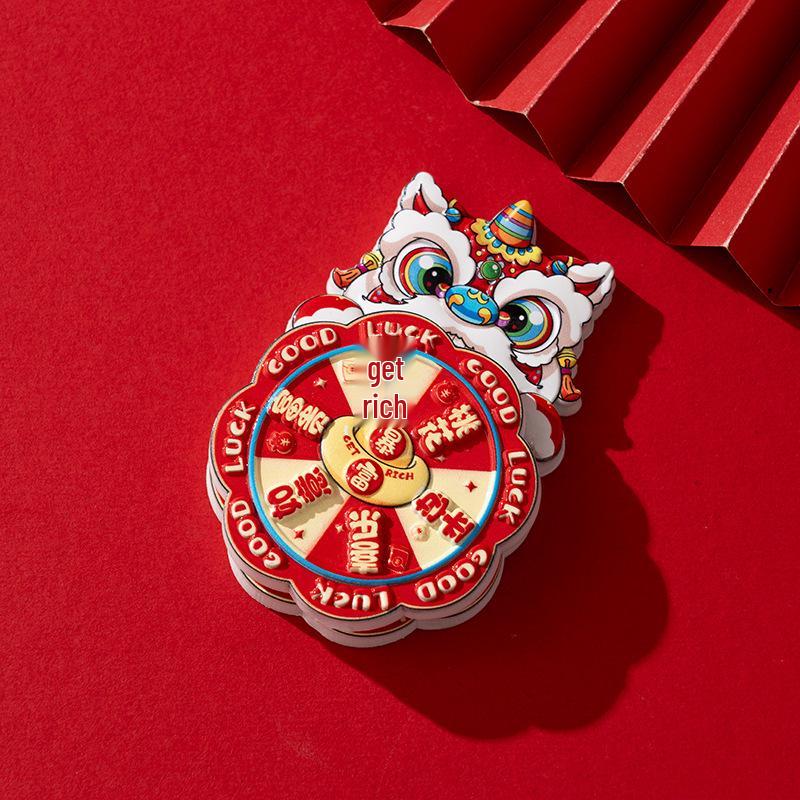 Chinesischer Cartoon Löwentanz Harz Kühlschrankmagnet - Neujahrsdekoration