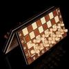 Wooden Magnetic 3-in-1 Chess Set: Portable, Foldable, Educational, Competitive Game