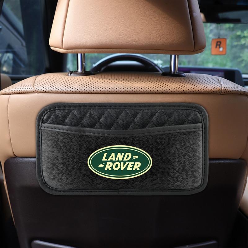 Leather Car Storage Pocket Seat Back/Door/Center Console Organizer for Land Rover Discovery Freelander 3 SVR L320 L330 Evoque Defender Range Rover