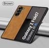 Sheepskin Leather Case for Samsung Galaxy Z Fold8 Fold7 Fold6 Fold5 Fold4 Fold3 Fold 8 7 6 5 4 3 5G TPU Soft Frame Protect Shell