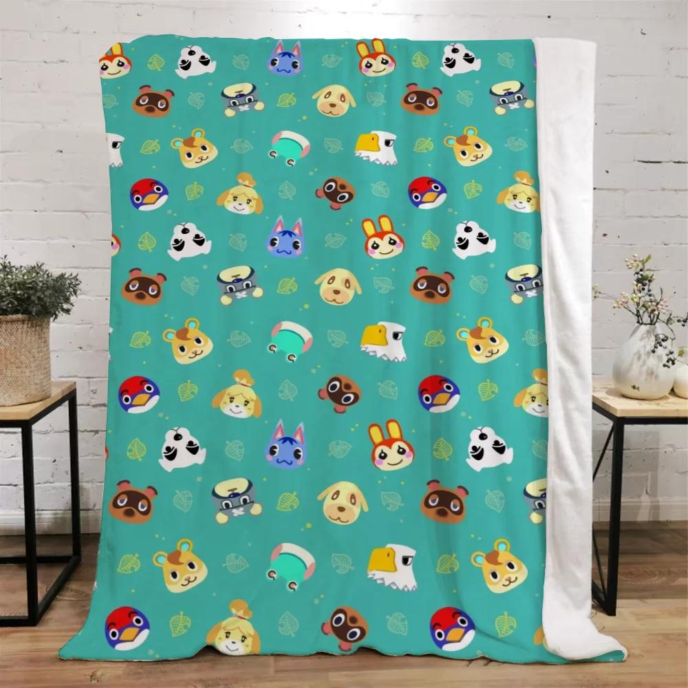 Animal Crossing Decorative Blanket Sofa Winter Custom Blankets Characters Luxury Bedding Home Interior Beach Towel Fluffy Plaid