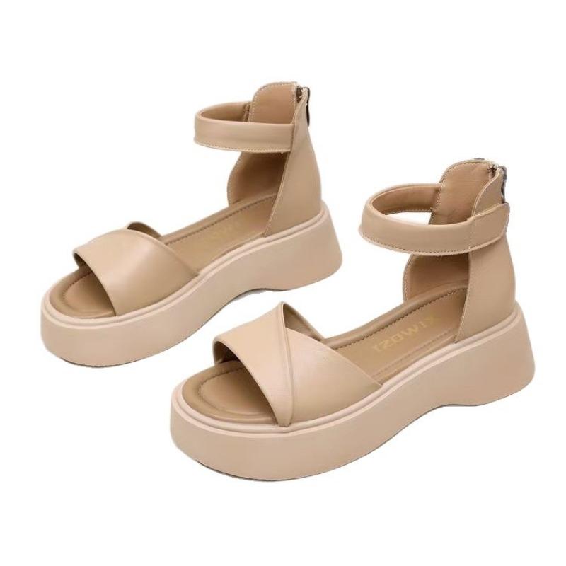Height-increasing fashion platform sandals summer new with skirt soft-soled beach shoes women's sandals