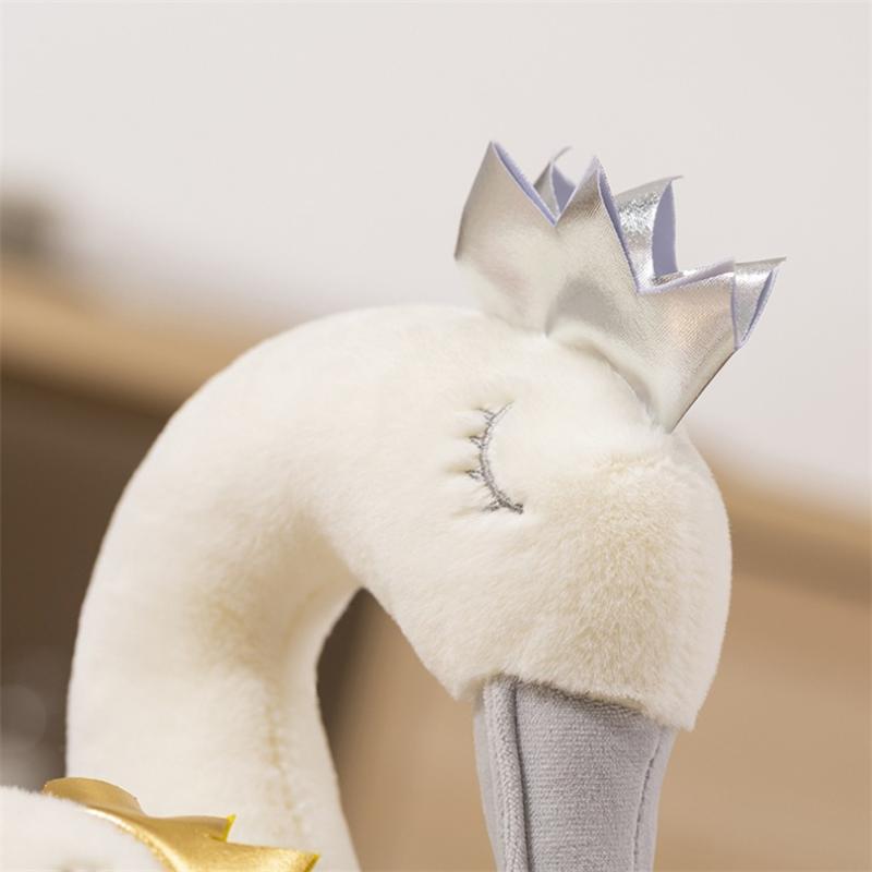 Cartoon Swan Plush Doll Cute Sweet Princess Crown Swan Plush Toy Stuffed Animal Doll Toys Lovely Soft Pillow Home Decoration