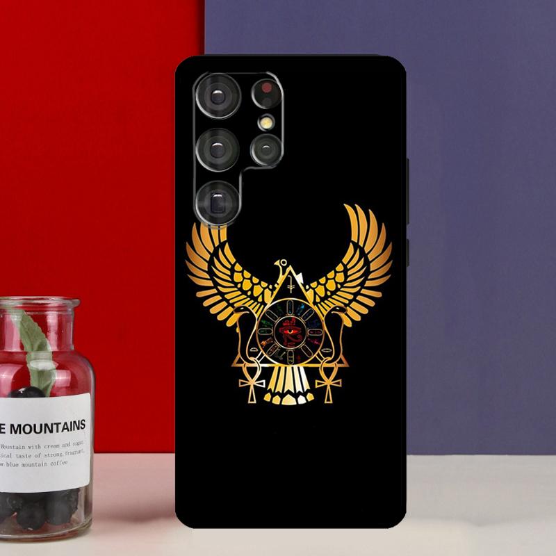 Egypt Nefertiti Anubis Ankh Funda Case For Samsung Galaxy S25 Ultra S9 S10 S20 FE S21 S22 S23 Plus S24 Ultra Phone Cover