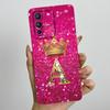 Soft Square Liquid Silicone Case for Vivo V23 5G V2130 Luxury Crown Letter Camera Protection Couple Cover Ultrathin Phone Funda