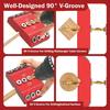 Multi Angle Drill Guide Jig 30 45 90 Degree with 4 Drill Bits Portable Drill Guide for Angled Holes and Straight Hole All Metal Jig for Stairs