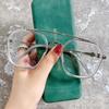 Transparent black Computer Glasses Frame Women Men Anti Blue Light polygon Eyewear Blocking Glasses Optical Spectacle Eyeglass