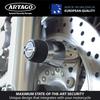 Artago Motorcycle Disc Lock Free Transport 4 Steel Ball Locking High Wheel Brake Disc Lock for and Motos 562-I High-End + Holder, System, Chrome,