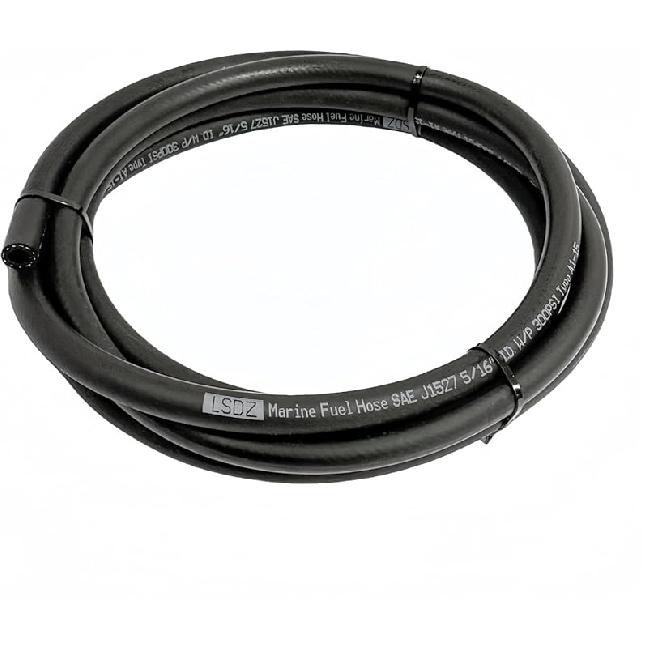 3/8'' Marine Fuel Hose Feed Line Rubber Type A1-15 / SAE J1527 Standards Fits For Ships And Marine Equipment (3/8 Inch 25Ft)