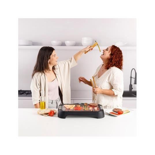 Barbecue Électrique - TAURUS - Maxim's - 2400 Watts - Surface De Cuisson 41 X 24 Cm - Thermostat Réglable
