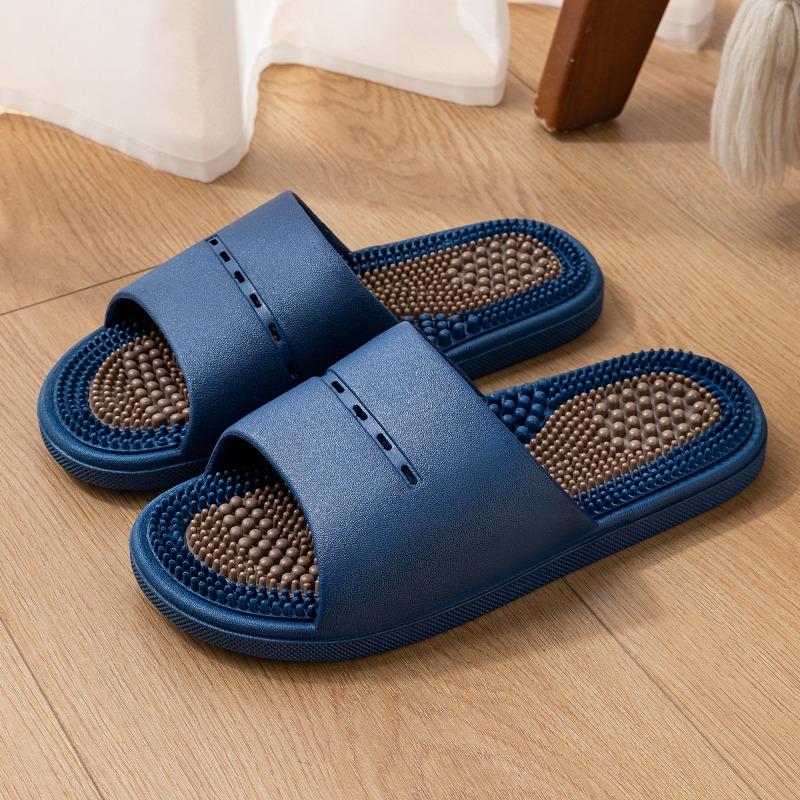 2025 Men's Anti Slip Summer Indoor Home Bathroom Bathing Foot Massage Slippers