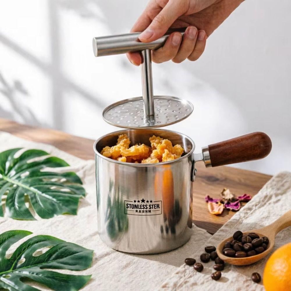 Press Type Manual Fruit Juicer Stainless Steel Fruit Residue Separator  Fruit Preparation