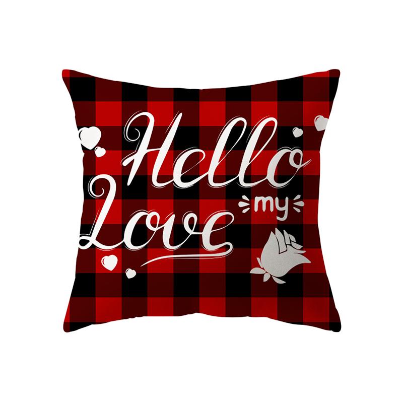 Merry Christmas Cute Dwarf Print Pattern Cushion Cover Home Living Room Sofa Decoration Polyester Pillow Pillow Cover