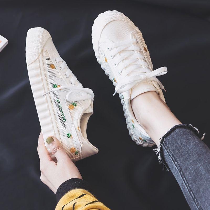 

Модные летние повседневные женские дышащие туфли из сетки на низкой шнуровке, модные оригинальные кроссовки 2025, новые предложения для ежедневной рутины, женская обувь 40