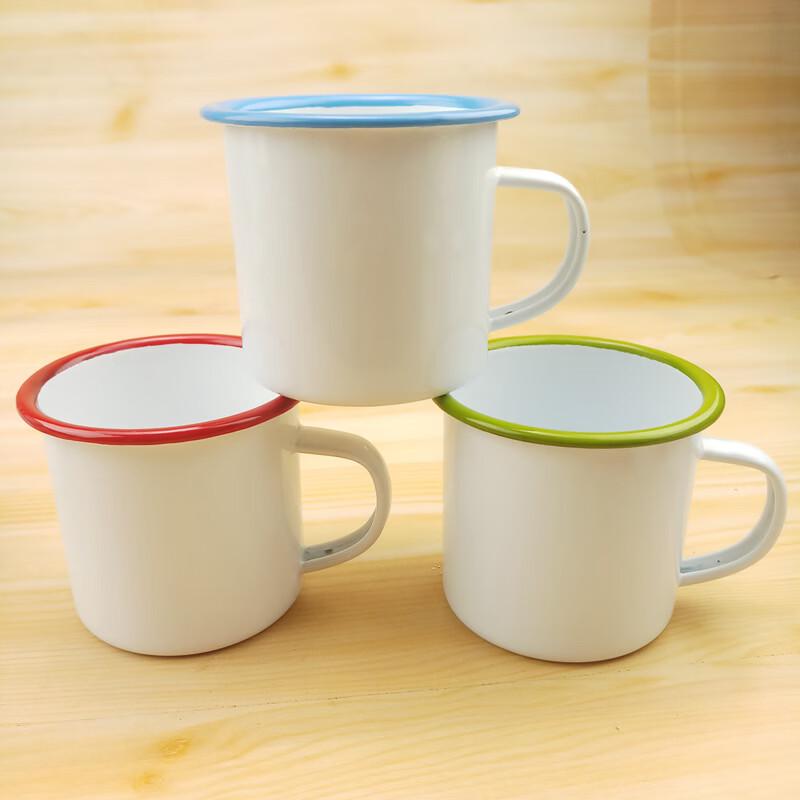OLOEY Retro Enamel Tea Mug Set