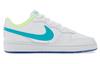 Nike Court Borough Leather Low top Kids' Skateboarding Shoes White Light Blue Unisex BQ5448-105
