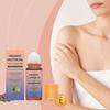 Olio di Ricino Dorato Biologico Roll-On con Quarzo Rosa, Spremutura a Freddo Puro per Pelle, Sopracciglia & Ciglia, Senza Esano
