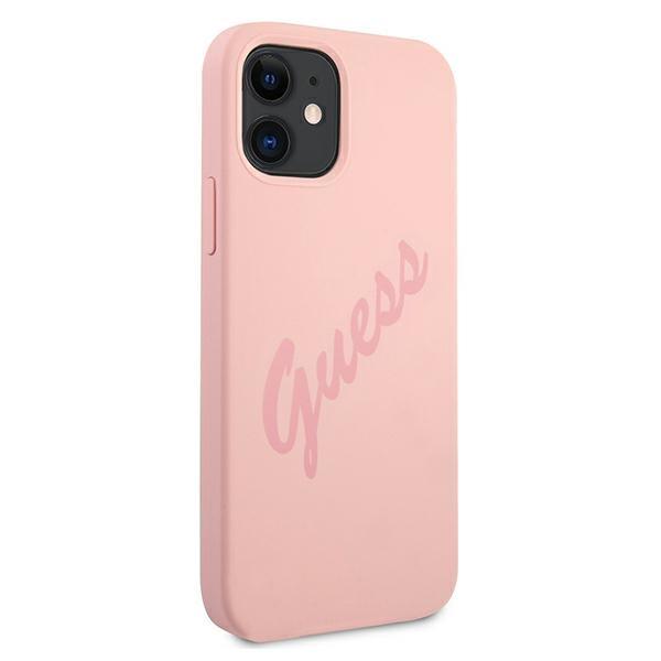 Guess Guhcp12Slsvspi Iphone 12 Mini5,4 Różowy/Pink Hardcase Script Vintage