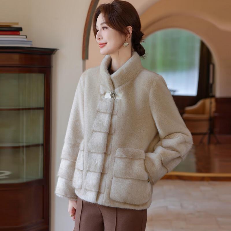 Ronghua Mama Age-Reducing Winter Mink Velvet Short Fur Coat