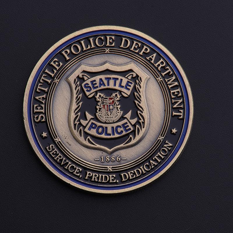 Seattle Medal, Medals, Challenge Coins, Travel Military Badges, Gold and Silver Medals, Gifts бронзовый