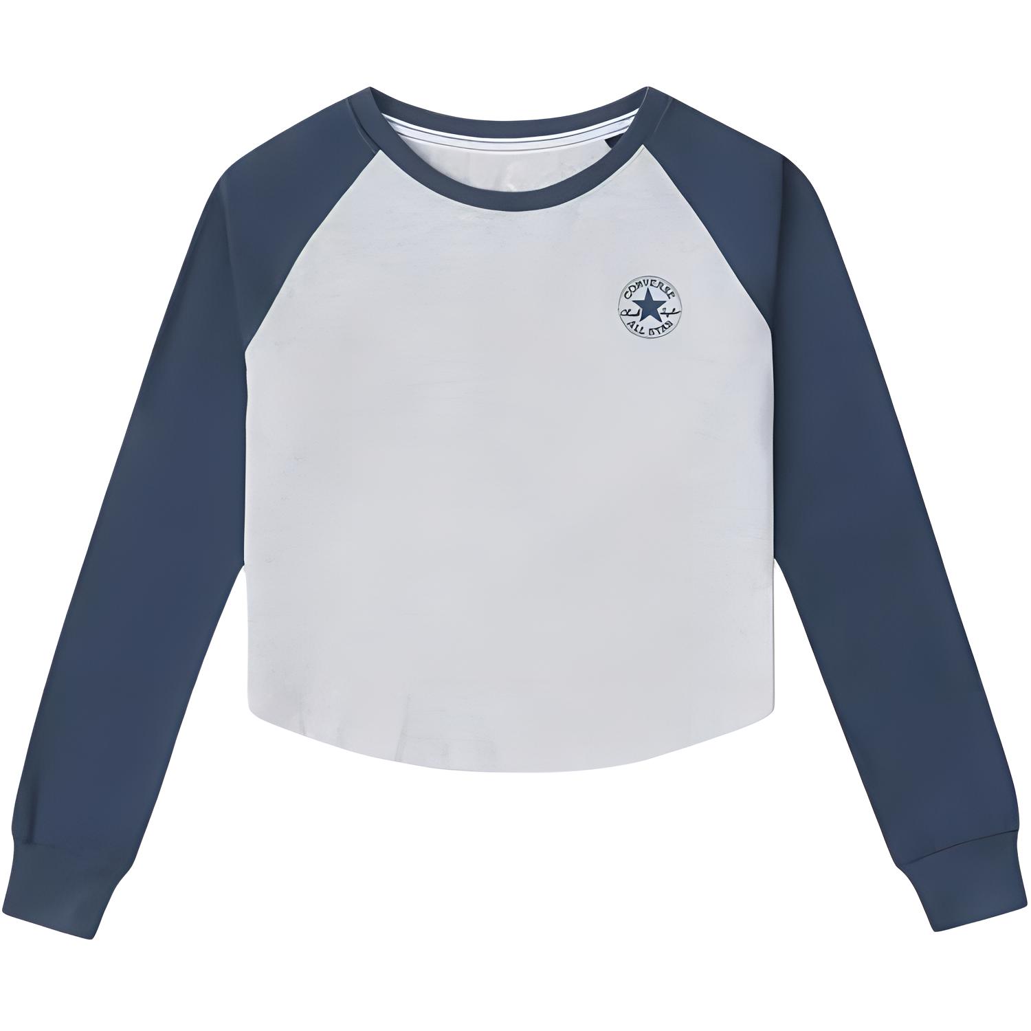 

New Converse T Shirts Women s Gray 10027571-A07 XL