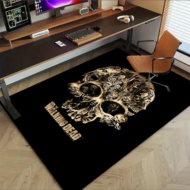 1pc walking dead skull Carpet, Office Rug Outdoor Mat Home Decor Area Carpet Festival