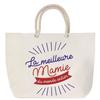Beach Bag - PLANETEE - Best Grandma In the World - Cotton - Rope Handle - Printed In France