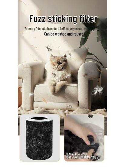Pet Hair Absorbing Air Purifier with Free Shipping: Removes Cat and Dog Hair, Purifies Air