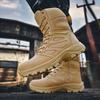 High Top Tactical Military Boots Battlefield Men's Hiking Outdoor Camping Training Boots Desert Hiking Shoes Security Boots