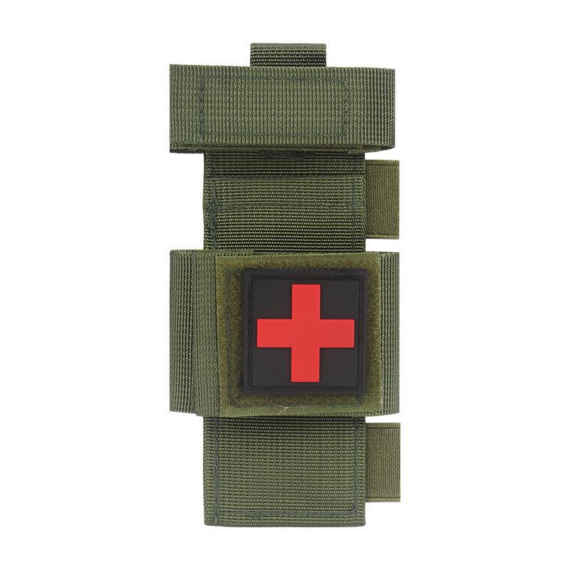 Outdoor Tactical EDC Mountaineering and Cycling Hemostatic Pouch with Military Tourniquet and Medical Scissors Storage