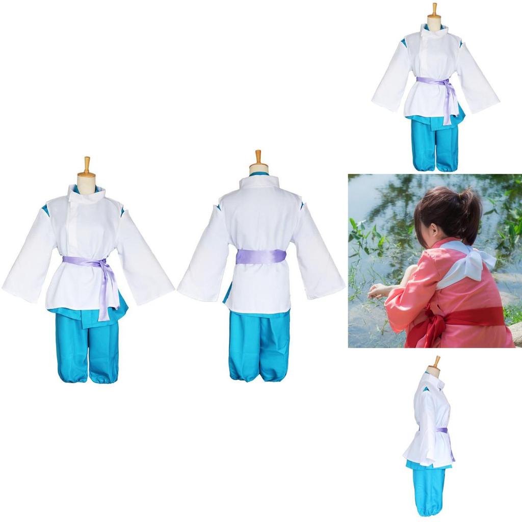 Costume de Cosplay de Haute Qualité Spirited Away Nigihayami Kohakunushi Chihiro Ogino Dans des Couleurs Élégantes