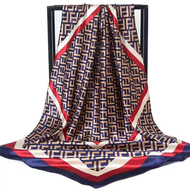 90 Large Silk Scarf for Women - Spring/Autumn Korean Style Satin Neckerchief, Mother's Day Gift