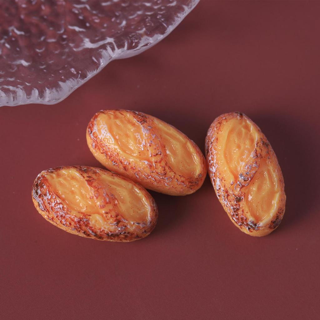 Childlike DIY Cream Bread Cake Keychain Pendant - Resin Craft Accessories