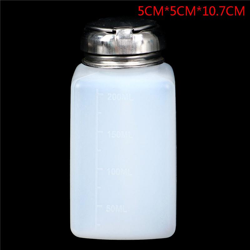 Empty Pump Dispenser Nail Polish Remover Bottle Nail Art Clean Acetone Bottles