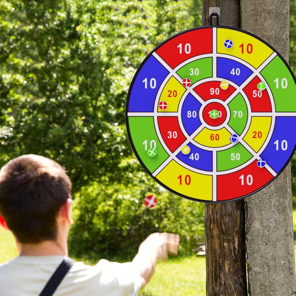 "29" Large Dartboard for Children, Children's Dartboard with Adhesive Balls, Boys' Toy, Indoor/Outdoor Sports and Entertainment Party Game Toy