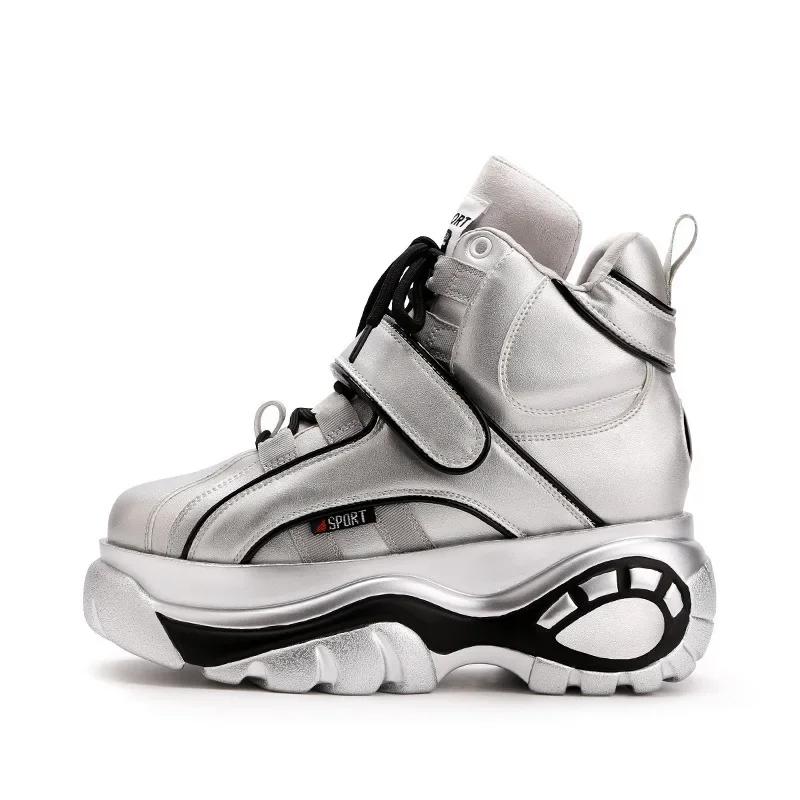 Sneakers Women Heel Platform  New 2025 Pumps Sneakers Female Heels Wedges Chunky Shoes for Women Luxury High Quality Women Shoes