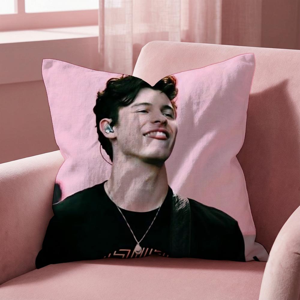 Singer S-Shawn Mendes Kissenbezug Mehrzweck-Kissenbezug für Zuhause & Auto - Wendbar, Weich & Langlebig für den täglichen Gebrauch