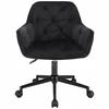 LARGO black armchair on a black foot