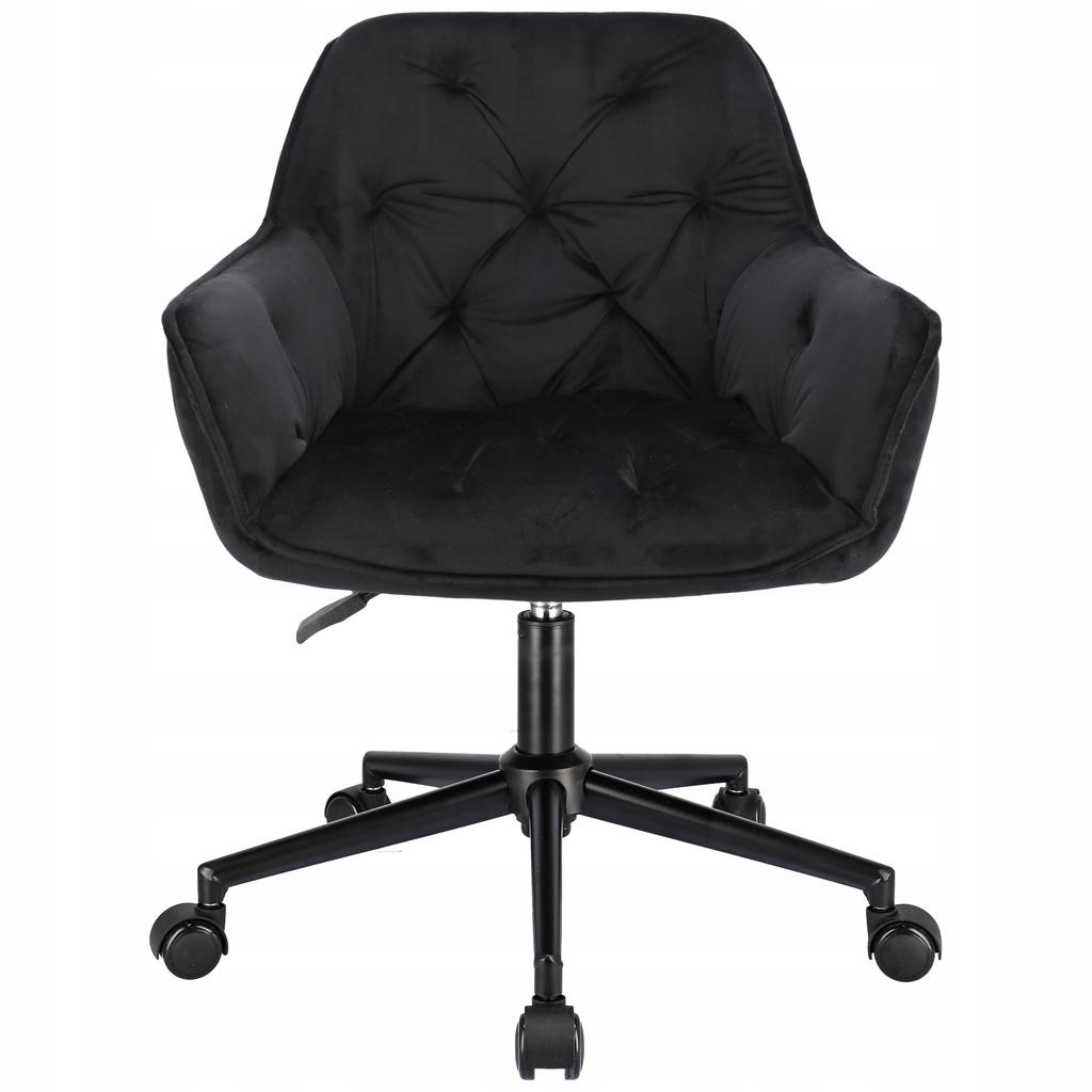 LARGO black armchair on a black foot