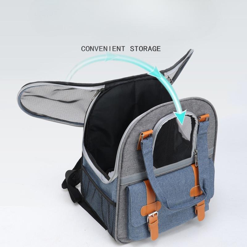 Pet bag, portable large-capacity backpack for going out, breathable backpack for cats and dogs