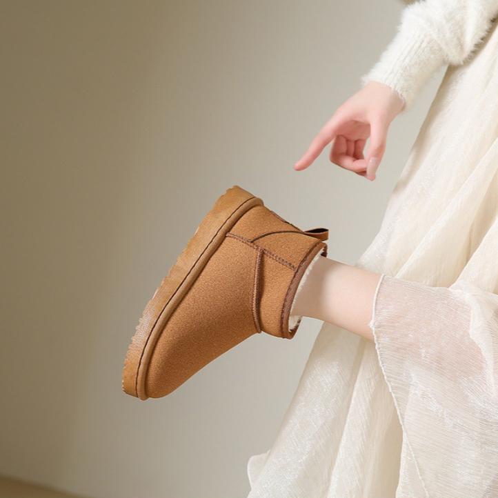 Waterproof Snow Boots Women's Fur Integrated with Plush Cotton Shoes Casual Student Winter Women's Boots