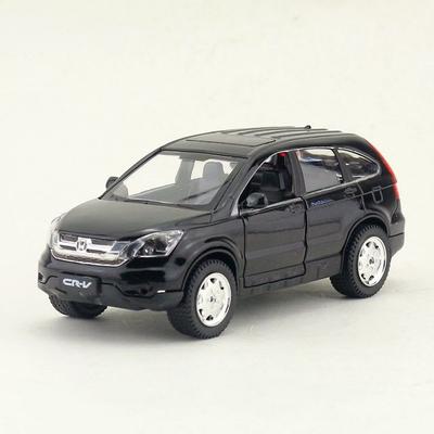 1:32/Modelo DieCast/Japão Honda CR-V (CRV) SUV/Som e Luz/Carro de brinquedo educativo para presente ou coleção infantil/Puxar para trás