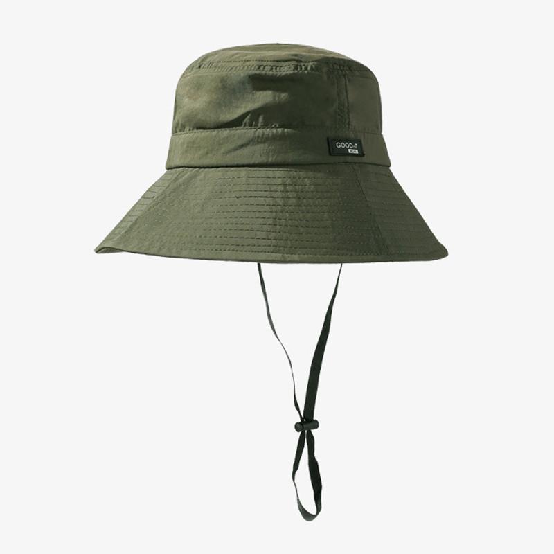 

Style Hat Versatile Man Womenuniversal Solid Color Sunshade Hats Fisherman Green