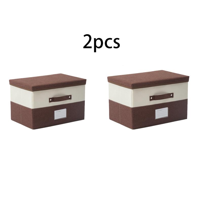 

2 шт. новый катионный ящик для хранения новый хлопковый и льняной портативный ящик для хранения свитеров сортировочная коробка для хранения