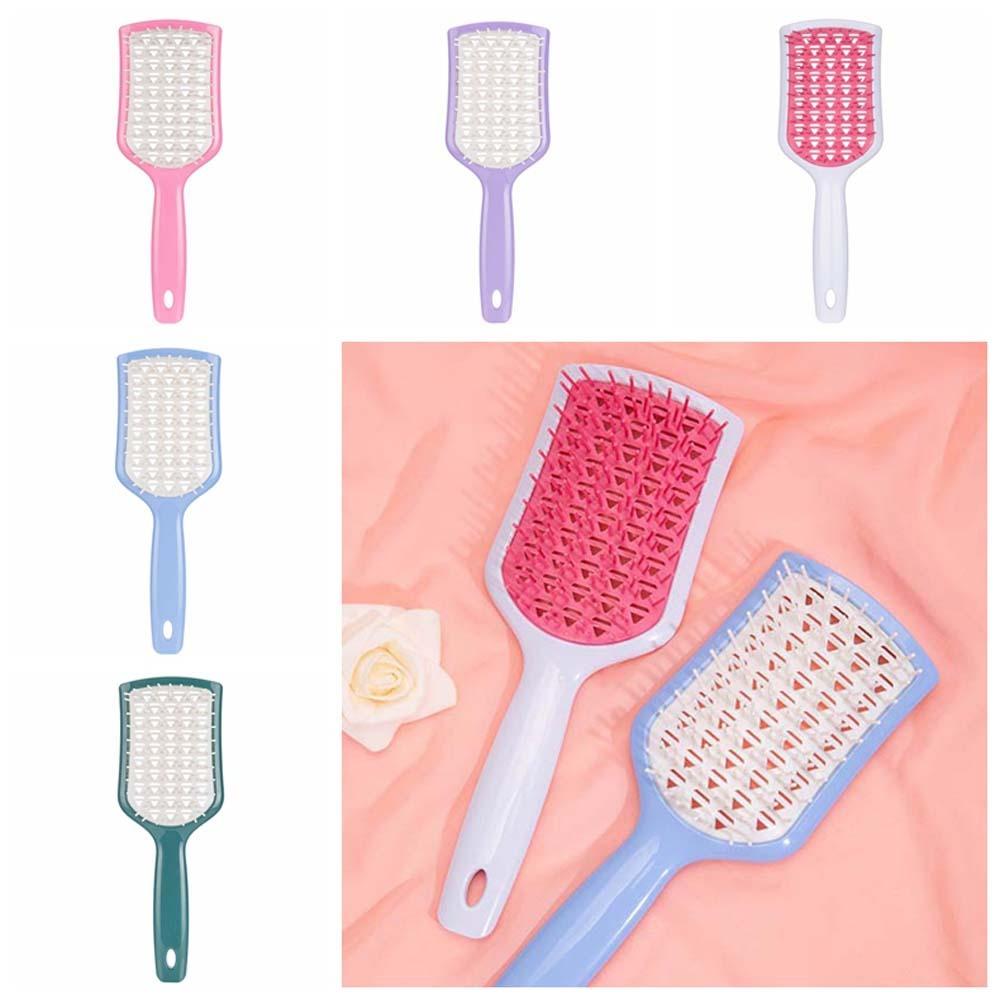 

Инструмент для красоты, массажные расчески для кожи головы с широкими зубцами, выдалбливаемая расческа, красочная леди