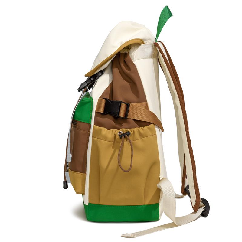 Travel Backpack Color Contrast Backpack Large Capacity Lightweight Student Schoolbag