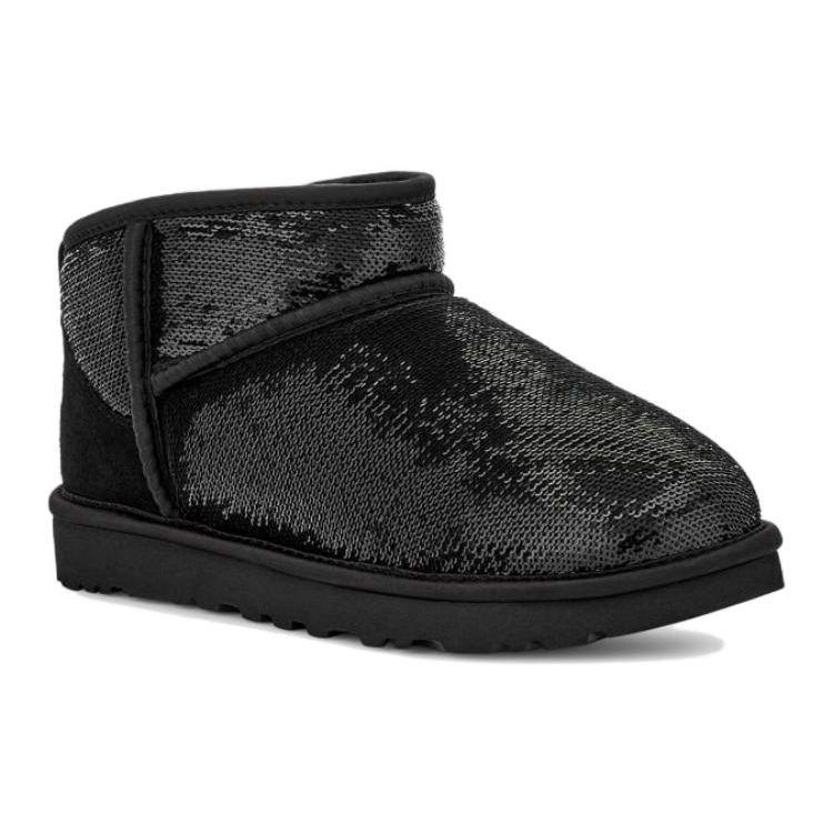 UGG Classic Ultra Mini Boot Spiegelkugel Schwarz Damen Sneaker 1151616-BLK