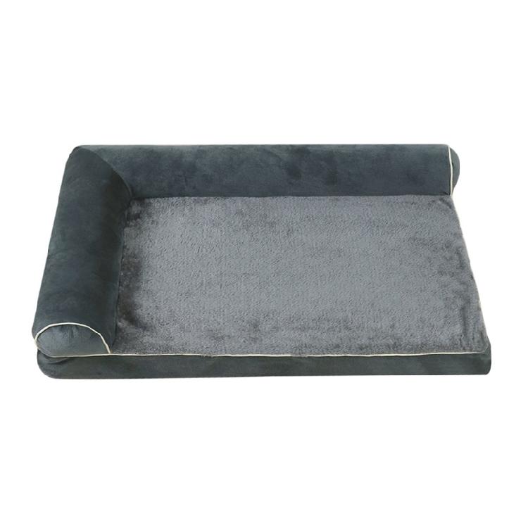 Four Season Dog Sofa with Armrests Breathable Dog Couch Bed Nonslip Washable Cover Dog Sleep Cushion Winter Dog Bed