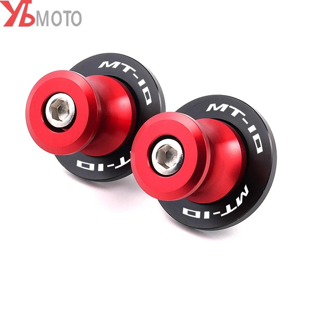 Motorcycle Swingarm Spools CNC 6mm Slider Stand Screws For YAMAHA MT10 MT-10 2016- MT10 SP 2022 Accessories