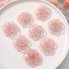 10pcs DIY Hand Sewn Pink Crystal Rose Patches for Clothing Hats,shoes,bags Accessories Patch